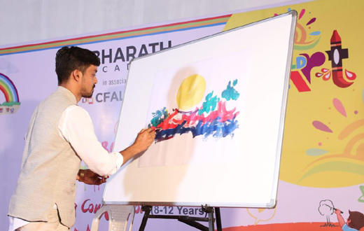 Bharath Academy art exhibition